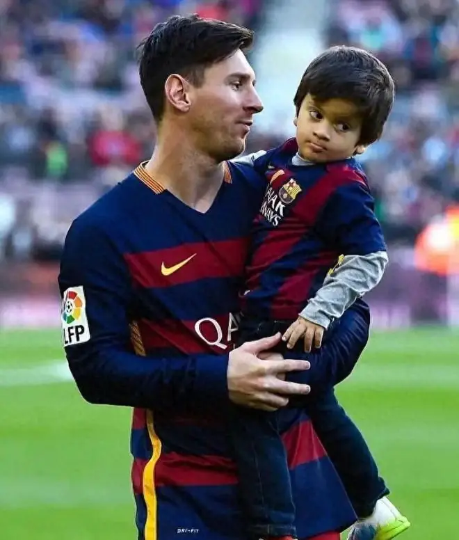 梅西也没想到，才14岁的长子蒂亚戈，已经开始为他争光了！