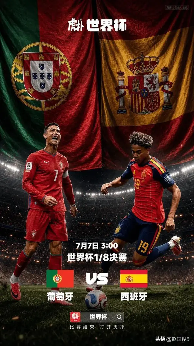 世界杯第25天：葡萄牙VS西班牙、美国VS比利时！