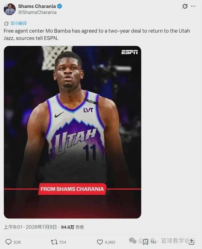 签了签了！臂展怪重返NBA！2K玩家天塌了