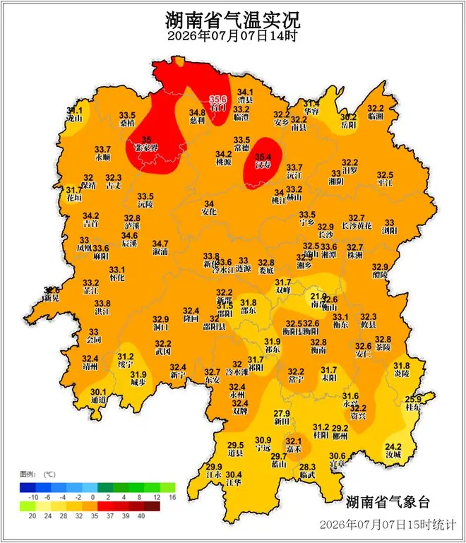 直冲37℃！湖南发布高温黄色预警