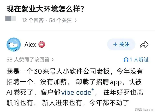 老板眼中的当前就业大环境是这样的…