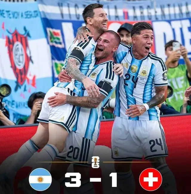 4强球队诞生!阿根廷3-1淘汰10人瑞士!今年世界杯半决赛对阵出炉
