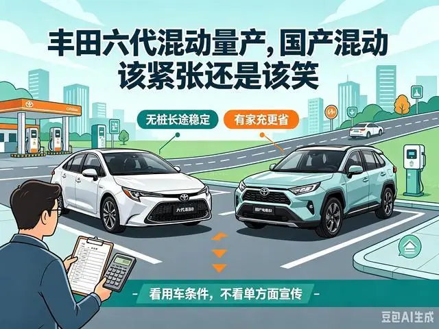 丰田六代混动正式量产！国产混动这下到底慌不慌？
