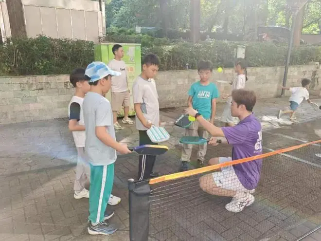 GPCC匹克球公益推广走进社区，亲子家庭解锁夏日轻运动